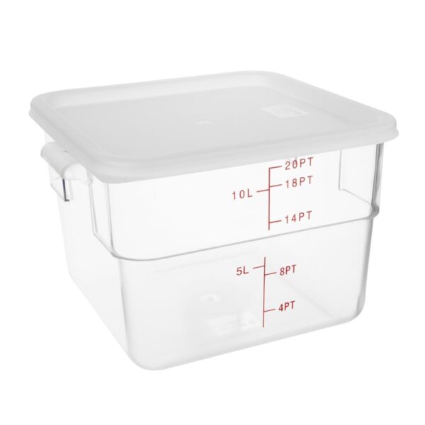 Hygiplas Square White Lid to fit - 10/15Ltr - Image 2