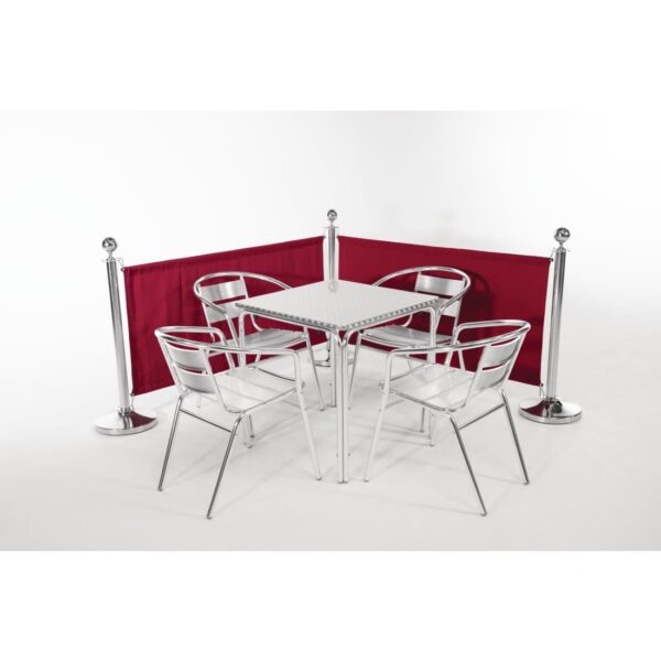 Bolero Red Banner with St/St Fixings - Image 4