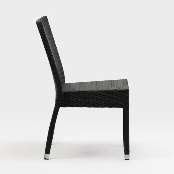 Bolero Wicker Side Chair Charcoal (Pack 4) - Image 2