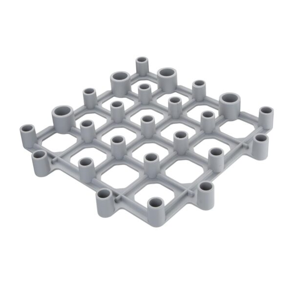 Vogue Dunnage Floor Rack Grey Polypropylene - 335x335mm 13 1/4x13 1/4" (Pack 2) - Image 4