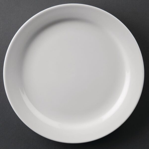 Olympia Athena Narrow Rimmed Plate - 165mm (Box 12)