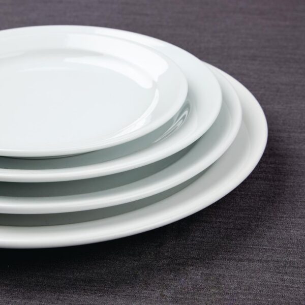 Olympia Athena Narrow Rimmed Plate - 205mm (Box 12) - Image 4