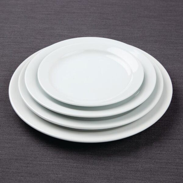 Olympia Athena Narrow Rimmed Plate - 205mm (Box 12) - Image 3