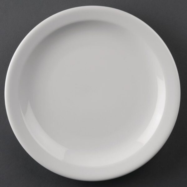 Olympia Athena Narrow Rimmed Plate - 205mm (Box 12)