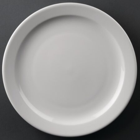 Olympia Athena Narrow Rimmed Plate - 254mm (Box 12)
