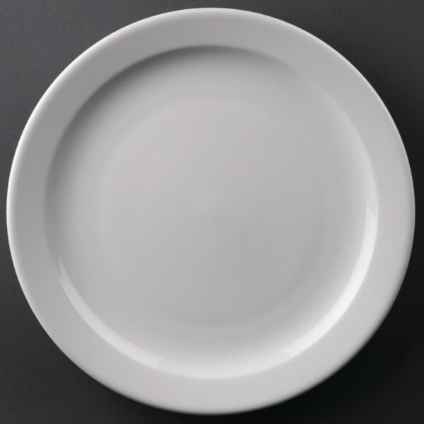 Olympia Athena Narrow Rimmed Plate - 254mm (Box 12)
