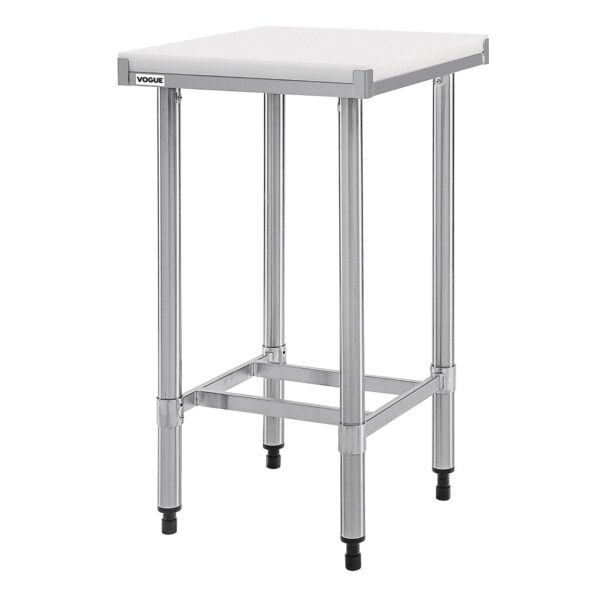 Vogue Cutting Board Table St/St - 500x500x900mm 19 3/4x19 3/4x35 1/2"
