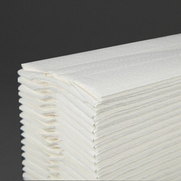 PR BUSTER - Jantex White C Fold Hand Towels 2ply (Pack of 15 x 157 sheets) - Image 3