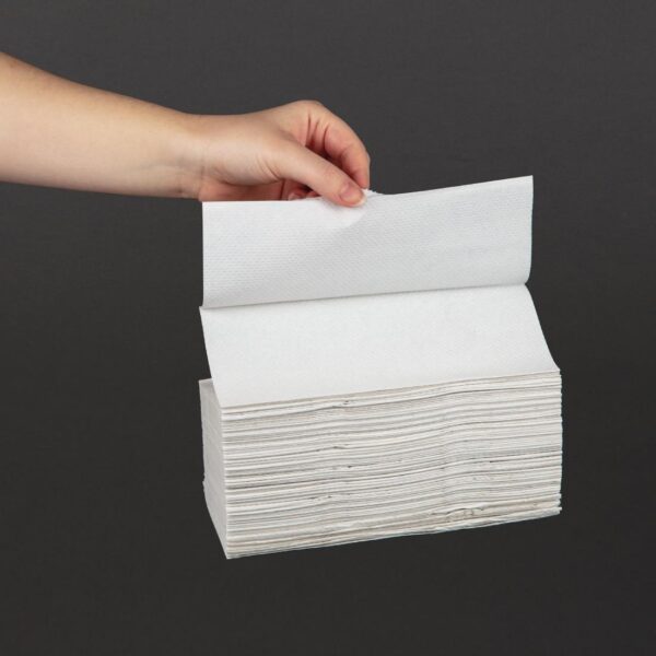 PR BUSTER - Jantex White C Fold Hand Towels 2ply (Pack of 15 x 157 sheets) - Image 8