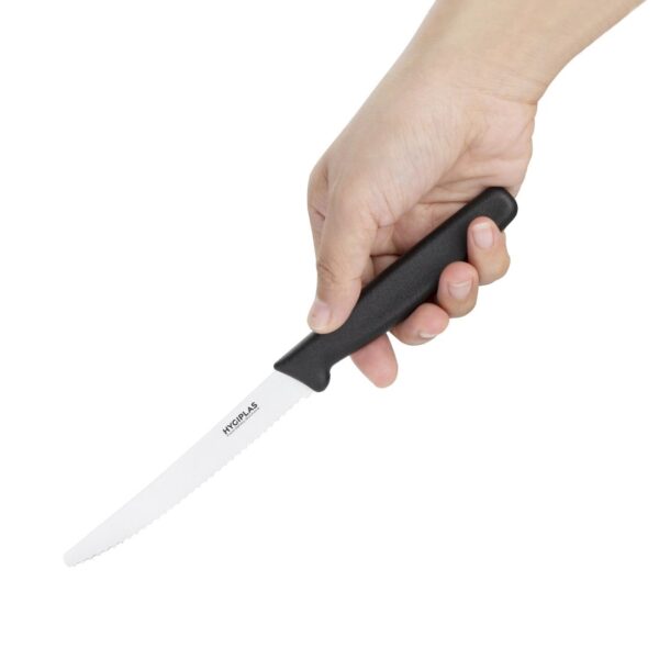 Hygiplas Tomato Serrated Knife Black - 4" - Image 2