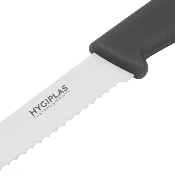 Hygiplas Tomato Serrated Knife Black - 4" - Image 3