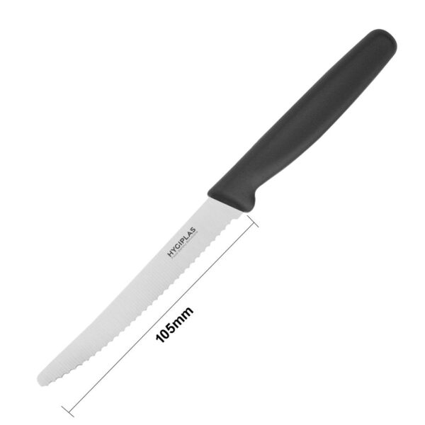 Hygiplas Tomato Serrated Knife Black - 4" - Image 5