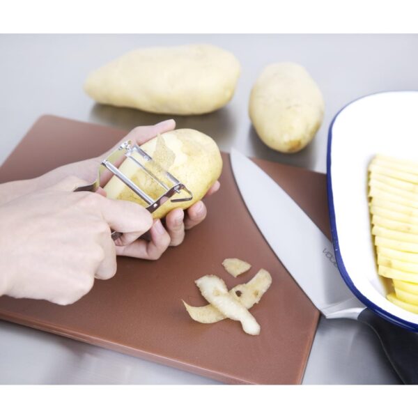 Vogue Rex Serrated Peeler St/St - 110x50mm 2x4 1/3" - Image 4