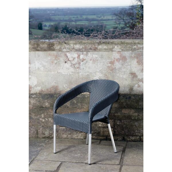 Bolero Wicker Wraparound Bistro Chair (Pack 4) - Image 3