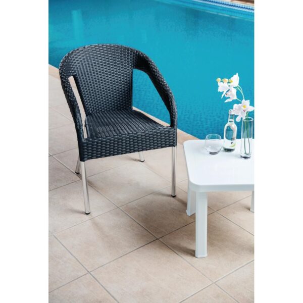 Bolero Wicker Wraparound Bistro Chair (Pack 4) - Image 4