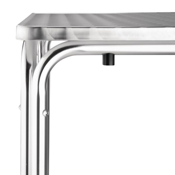 Bolero Square Stacking Bistro Table St/St Top - 600mm - Image 2