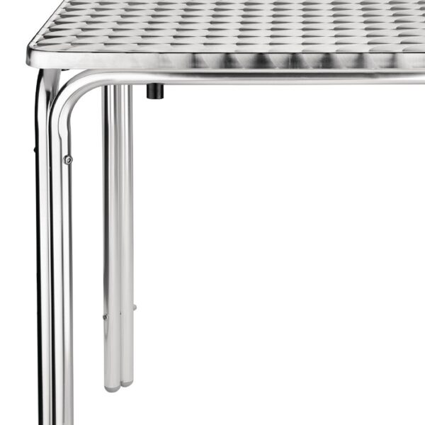 Bolero Square Stacking Bistro Table St/St Top - 600mm - Image 3