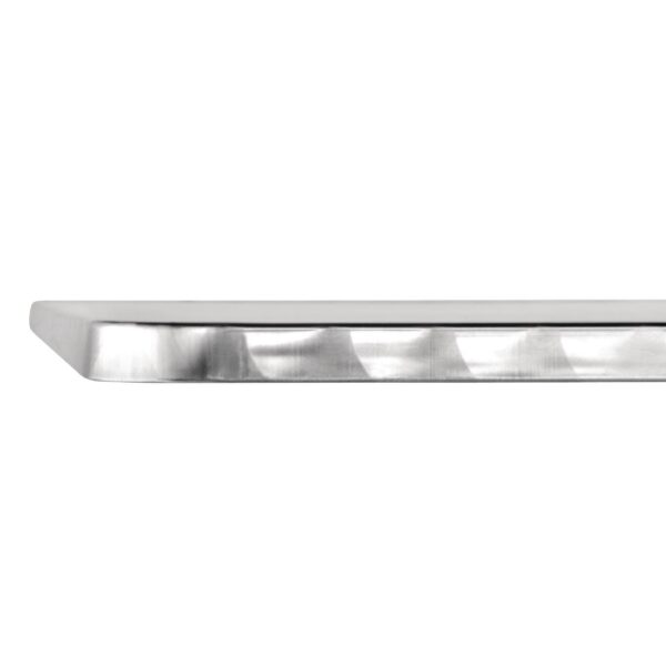 Bolero Square Pedestal Bistro Table St/St Flip Top - 600mm - Image 7