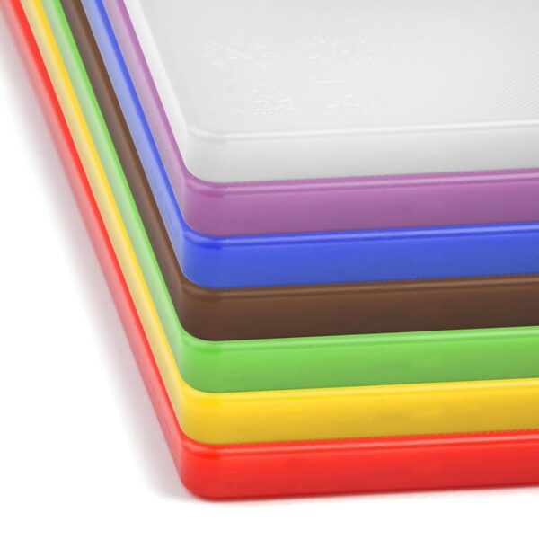 Hygiplas Low Density Set of 7 Chopping Boards - 450x300x10mm - Image 3