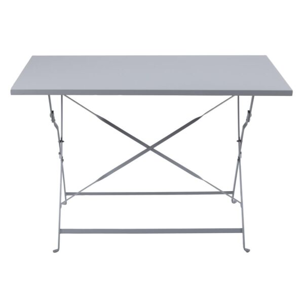 Bolero Grey Pavement Style Folding Table - 1100x700mm - Image 2