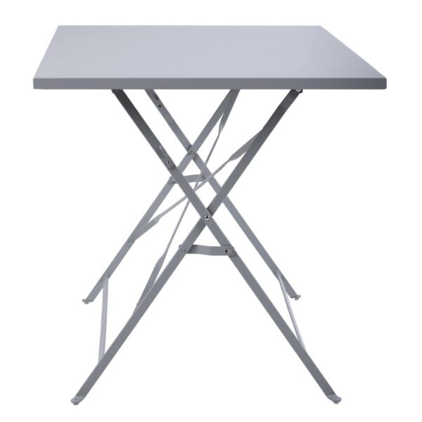 Bolero Grey Pavement Style Folding Table - 1100x700mm - Image 3
