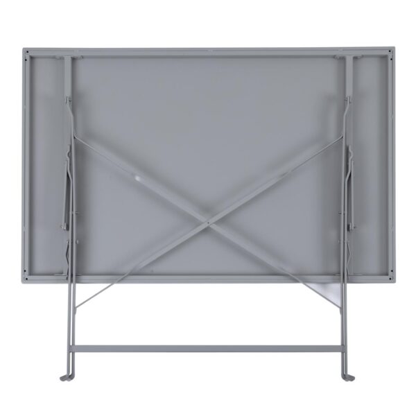 Bolero Grey Pavement Style Folding Table - 1100x700mm - Image 7