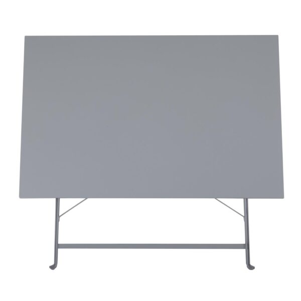 Bolero Grey Pavement Style Folding Table - 1100x700mm - Image 8