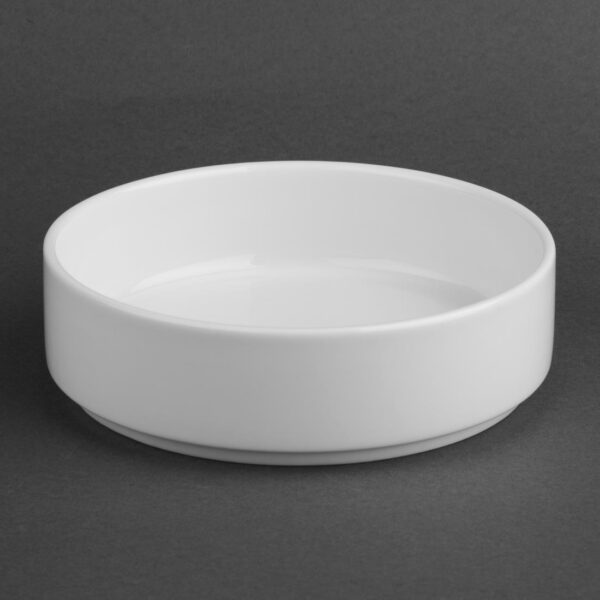 Olympia Whiteware Flat Walled Bowl - 152mm 6" (Box 6) - Image 3