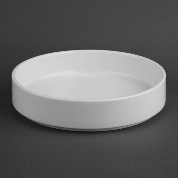 Olympia Whiteware Flat Walled Bowl - 215mm 8 1/2" (Box 4) - Image 3