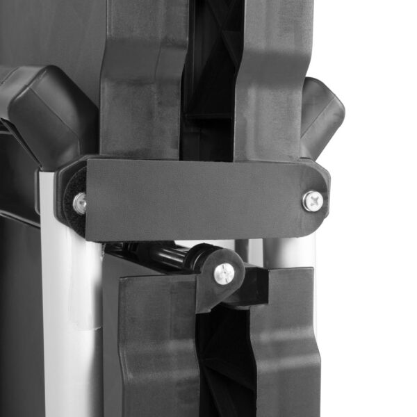 Vogue 3 Tier PP Folding Trolley Black - 835x645x405mm - Image 7