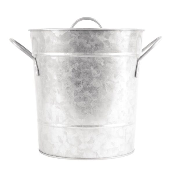 Olympia Ice Bucket Galvanized - 3.4Ltr - Image 2