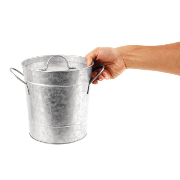 Olympia Ice Bucket Galvanized - 3.4Ltr - Image 4