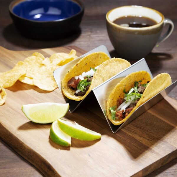 Taco Holder Stainless Steel - 135x114x55mm - Image 6