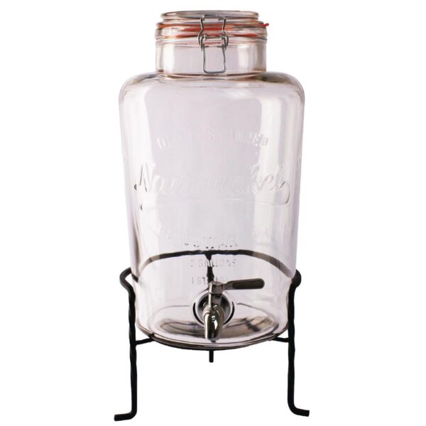 Glass Retro Water Dispenser with Base - 8.5Ltr 460(h)x200(w)x210(d)mm - Image 2