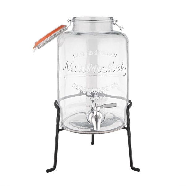 Glass Retro Water Dispenser with Base - 8.5Ltr 460(h)x200(w)x210(d)mm - Image 3