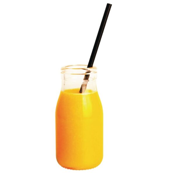 Olympia Glass Milk Bottle - 200ml (Box 12) - Image 2
