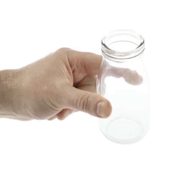 Olympia Glass Milk Bottle - 200ml (Box 12) - Image 6
