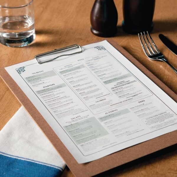 Wooden Menu Clipboard A4 330x240mm - Image 4