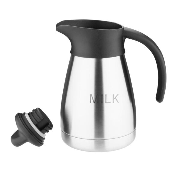 Olympia Vacuum Jug Etched "Milk" - 0.5Ltr with screwtop - Image 3