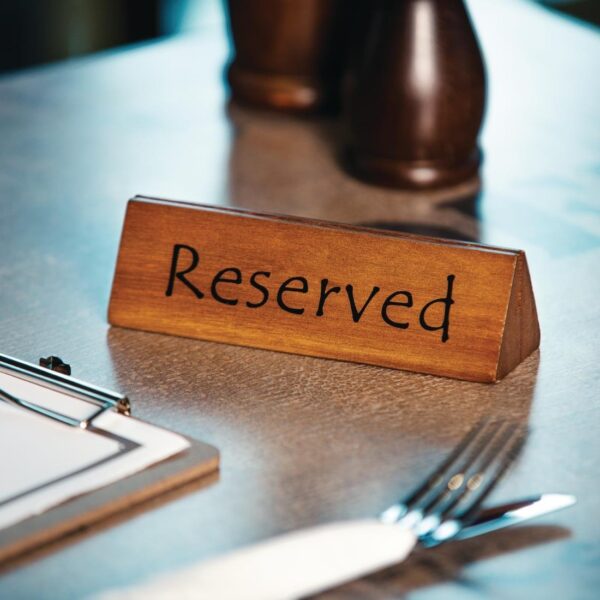 Wooden Reserved Sign/Menu Holder (Pack 10) - Image 2
