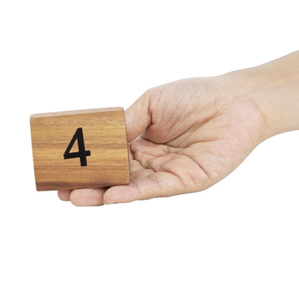 Wooden Table Number Signs Nos 1-10 (Set of 10) - Image 4
