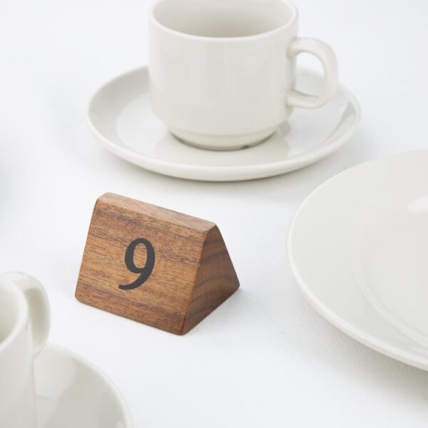 Wooden Table Number Signs Nos 1-10 (Set of 10) - Image 5