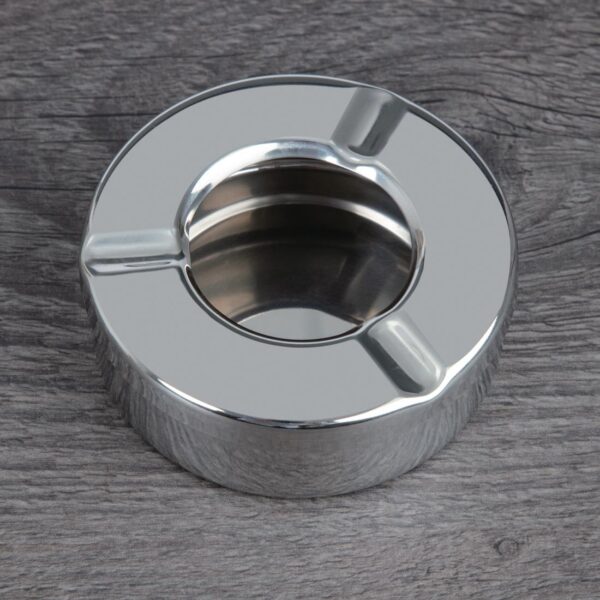 Stainless Steel Windproof Ashtray (Box 6) - Image 2