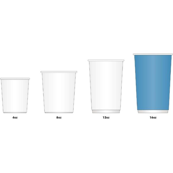 Fiesta Recyclable Hot Cup Ripple Wall Black 16oz (Sleeve 25) - Image 2
