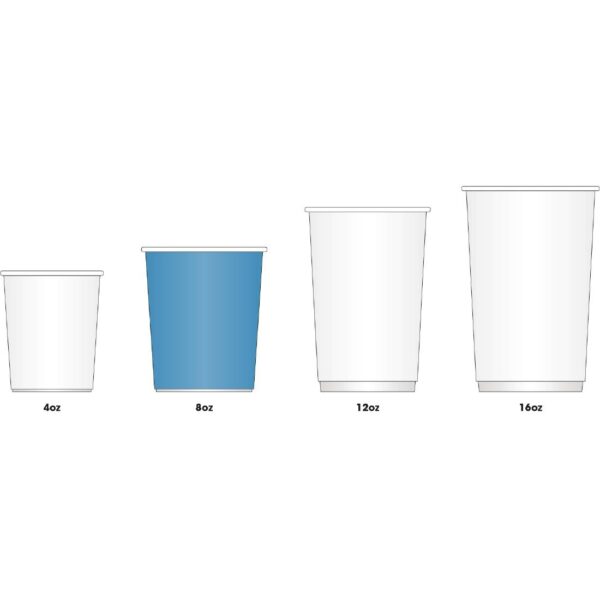 Fiesta Recyclable Hot Cup Ripple Wall Black 8oz (Sleeve 25) - Image 2