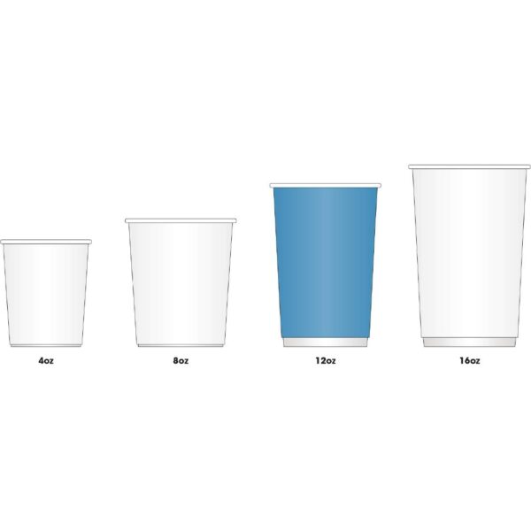 Fiesta Recyclable Hot Cup Ripple Wall Black - 12oz (Box 500) - Image 4
