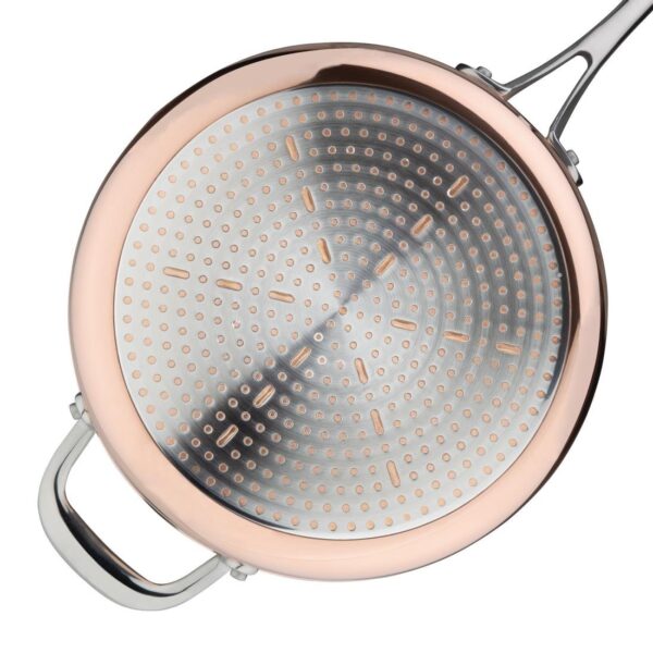 Vogue Induction Tri-Wall Copper Saute Pan - 240mm 9" - Image 4