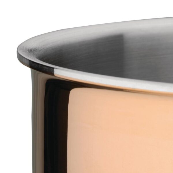 Vogue Induction Tri-Wall Copper Saute Pan - 240mm 9" - Image 6
