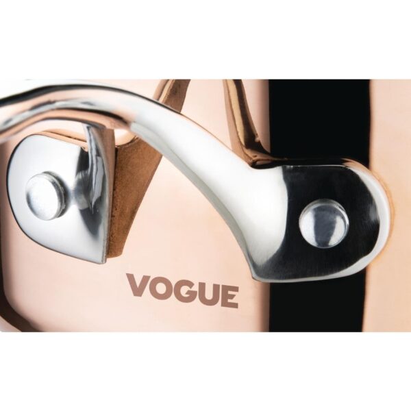 Vogue Tri-Wall Copper Flared Saute Pan - 200x90mm - Image 10