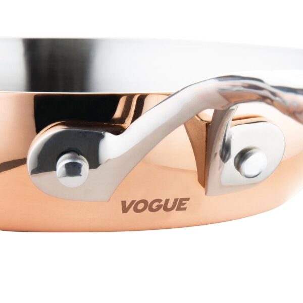 Vogue Induction Tri-Wall Copper Fry Pan - 240mm 9" - Image 5